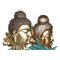Decoratieve figuren DKD Home Decor 22 x 8 x 42,5 cm Zwart Gouden Boeddha Turkoois Orientaals (2 S...