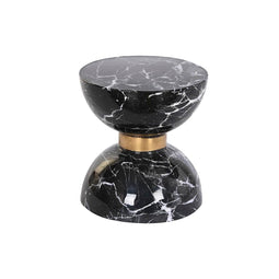Bijzettafel DKD Home Decor 33 x 33 x 35 cm Zwart Ijzer