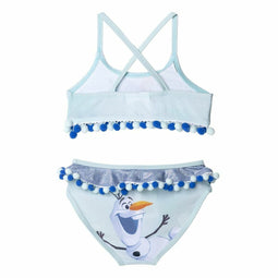 Bikinibroek Voor Meisjes Frozen Blauw Licht Blauw Maat 3 Jaar