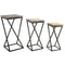 Set van 3 tafels Home ESPRIT Hout Metaal 33 x 33 x 68 cm