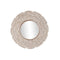 Wandspiegel DKD Home Decor 90 x 1,5 x 90 cm Kristal Natuurlijk Wit Mangohout Indiaas Decapé