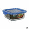 Lunchbox Quttin Blauw 14 x 14 x 5,5 cm (12 Stuks)