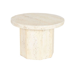 Kleine bijzettafel Home ESPRIT Beige Magnesium 60 x 60 x 41,9 cm