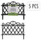 ProGarden Tuinhek decoratief 5 st 48x34 cm polypropeen zwart