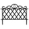 ProGarden Tuinhek decoratief 5 st 48x34 cm polypropeen zwart