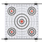 Targetkaartstandaard met schietkaarten 78x76 cm staal
