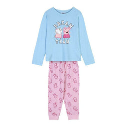 Pyjama Kinderen Peppa Pig Licht Blauw Maat 6 Jaar