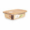 Hermetische Lunchtrommel Santa Clara Bamboe Rechthoekig 1,5 L (6 Stuks)
