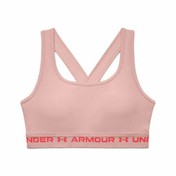 Sportbeha Under Armour Crossback Mid Roze Maat L