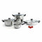 Kookpot met Glazen Deksel Quid Habitat Afmetingen 22 cm