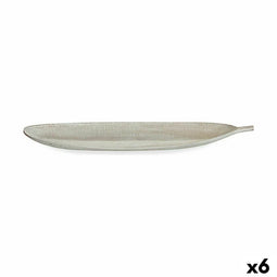 Dienblad Decoratie Wit 59,5 x 3 x 21,6 cm (6 Stuks)