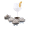 Ijsblokjesvorm Koala Eco Friendly Bol Grijs Plastic 15,7 x 15,7 x 6 cm