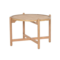 Hoofdtafel DKD Home Decor Natuurlijk Paulownia hout 66 x 66 x 45 cm