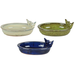 2 stuks - Best for Birds - Vogelbad keramiek ovaal ass.