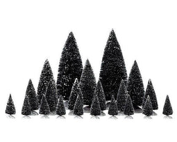 Lemax - 21 pc assorted pine trees