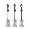 Luville - Street lantern on foot - set of 3
