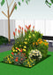 Vierkante Meter Borders - 1m2 Zomerborder in oranje en geel 4c