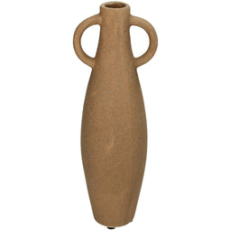 HD Collection - Vaas aardewerk bruin 8,5x6,5x25 cm