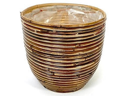 Van der Leeden - Rotan ronde mand stripe