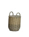 Merkloos - Daisy Planter M Wicker Bucket Grijs