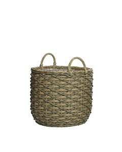 Merkloos - Duncan Planter L Wicker Bucket Bruin