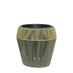 Merkloos - Ruby Planter S Wicker Tapered Tall Groen