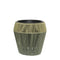 Merkloos - Ruby Planter S Wicker Tapered Tall Groen