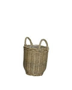 Merkloos - Duncan Planter S Wicker Bucket Grijs
