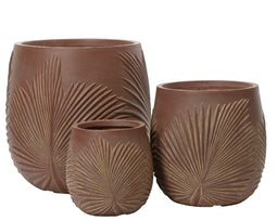 KSD - Axel Planter set van 3 Fibre Clay Paars