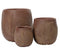 KSD - Axel Planter set van 3 Fibre Clay Paars