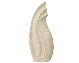 KSD - Standbeeld Fibre Clay Wave Gebroken Wit
