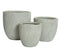 KSD - Fender Planter set van 3 Fibre Clay Licht Grijs