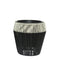 Merkloos - Ruby Planter S Wicker Tapered Tall Zwart