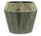 Merkloos - Pot ruby wicker dia. 42 x 38 cm