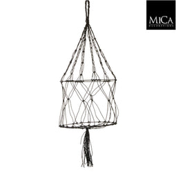 Mica Decorations-e - 10 stuks! Plantenhanger zwart h90xd30 cm Mica Decorations (e)