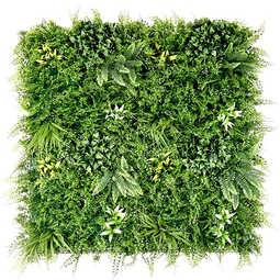 Easydeko - Kunsthaag Mat 100x100 cm - Varens Groen