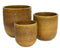 KSD - Collin Planter set van 3 Terracotta Cilinder Honing