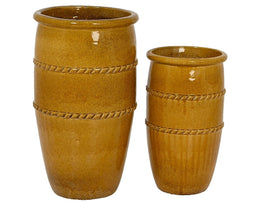 KSD - Lucia Planter set van 2 Terracotta Pot Honing