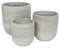 KSD - Collin Planter set van 3 Terracotta Cilinder Wit