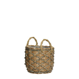 Decoris - Duncan planter wicker dia32.00x36.00cm naturel
