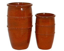 KSD - Lucia Planter set van 2 Terracotta Pot Rood
