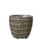 Decoris - Eric planter wicker dia28.00x28.00cm antraciet
