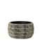 Decoris - Kate planter wicker dia36.00x20.00cm licht grijs