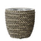 Decoris - Eric planter wicker dia37.00x37.00cm antraciet