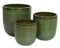 KSD - Collin Planter set van 3 Terracotta Cilinder Groen