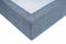 Zo Home Lino Hoeslaken Katoen Linnen Look 35cm Hoek - urban blue