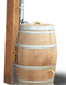 Warentuin Collection - Regenton 225 Liter los deksel, onderzetter en messing kraan