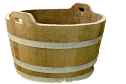 Warentuin Collection - Eikenhouten kuip met handgreep