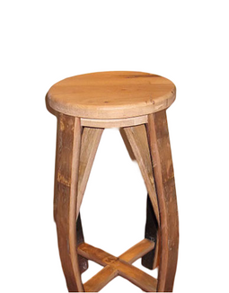 Warentuin Collection - Houten regenton kruk