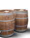Warentuin Collection - Houten regenton met vaste deksel